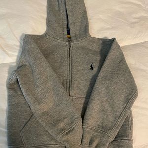 2 pieces -4t Ralph Lauren gray hoodie with zipper plus long sleeve